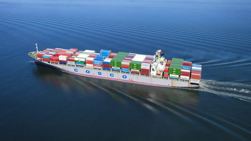 COSCO Container Ship - Peak Aerials